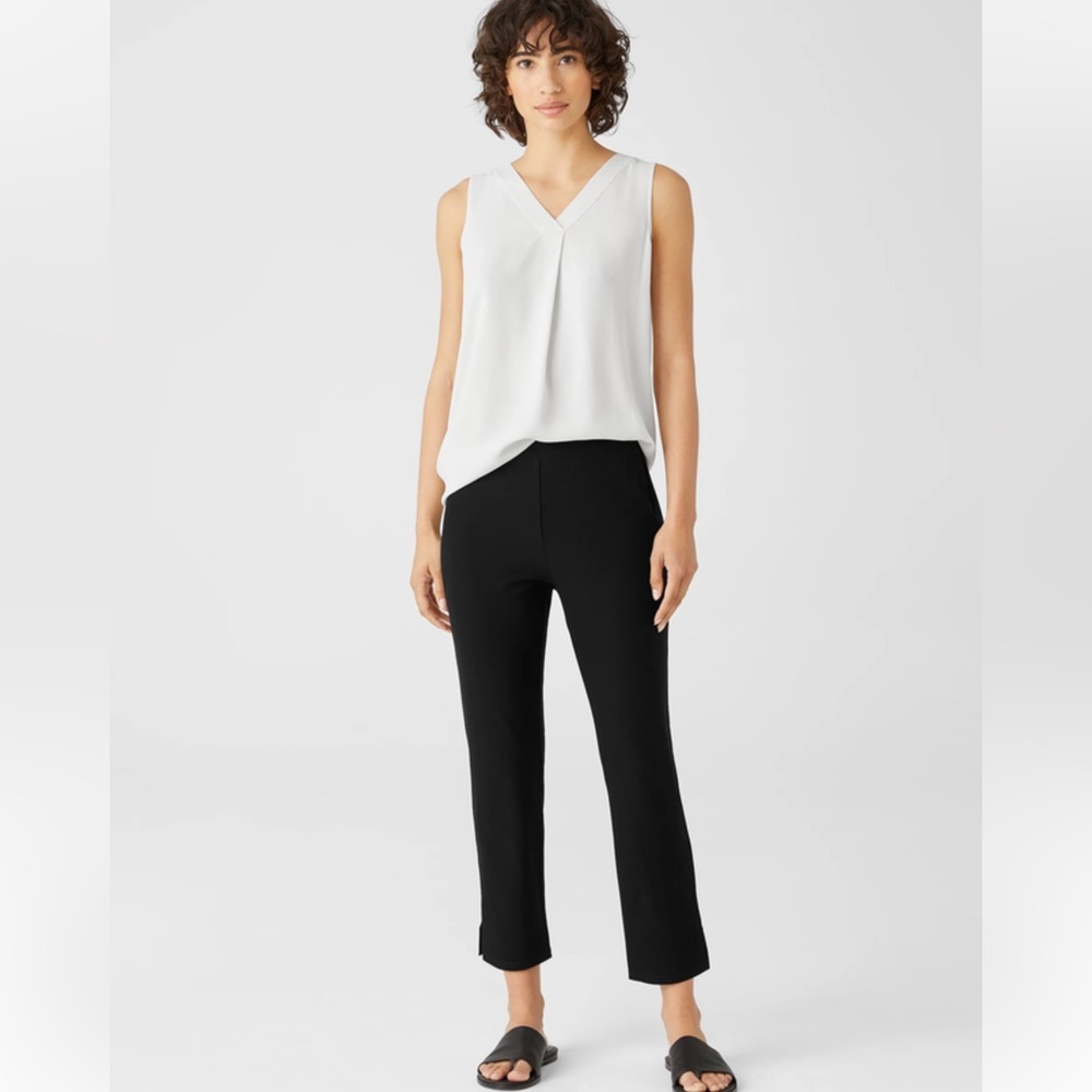 Eileen Fisher Black Straight Leg Pants